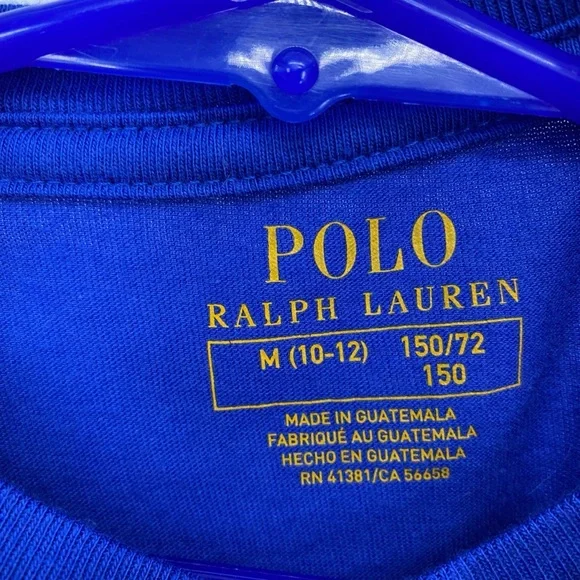Polo Ralph Lauren Boys Short Sleeve Blue T-Shirt - Picture 4 of 6